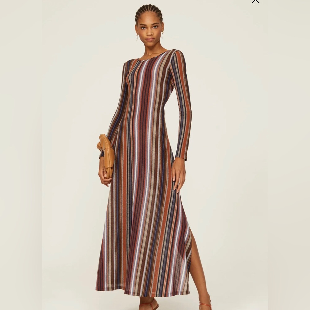 Something Navy Striped Maxi Dress